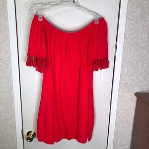 Red off the shoulder dress/tunic- ASOS 14
